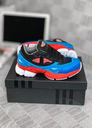 Adidas x raf simons ozweego 2 (black-blue-red)  адидас 🆕 купить наложенный платёж