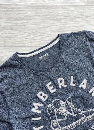 Шикарна футболка timberland kennebvec river boot graphic logo t-shirt blue4 фото