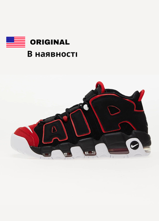 Оригінальні 🇺🇸 чоловічі кросівки nike air more uptempo 96 blackred