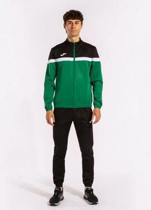 Мужской спортивный костюм joma danubio tracksuit черный зеленый 2xl (102746.451)2 фото