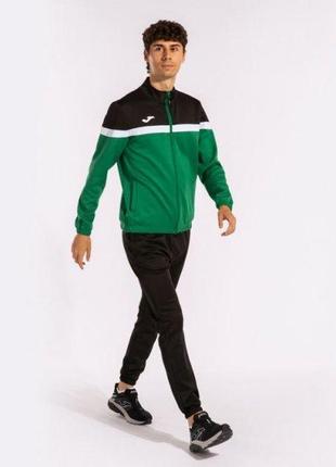 Чоловічий спортивний костюм joma danubio tracksuit чорний зелений 2xl (102746.451)3 фото