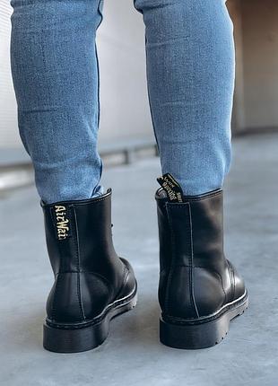 Dr. martens1460 mono black 🆕 зимові черевики мартінс 🆕 купити накладений платіж4 фото