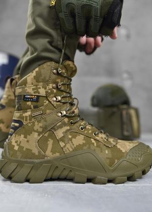 Тактические ботинки alpine crown military predator пиксель2 фото
