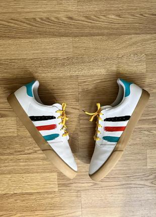 Кроссовки кожа натуральная adidas skateboarding оригинал новые 46 30 см