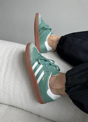 Кросівки adidas samba mint1 фото