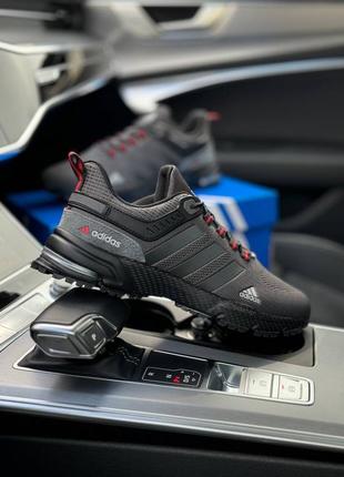 Мужские кроссовки adidas marathon gray black