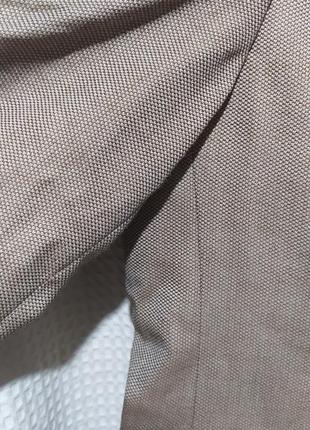 Т2. шерстяной шелковый итальянский коричневый твид мужской пиджак блейзер шерсть шелк шёлк шёлковый6 фото