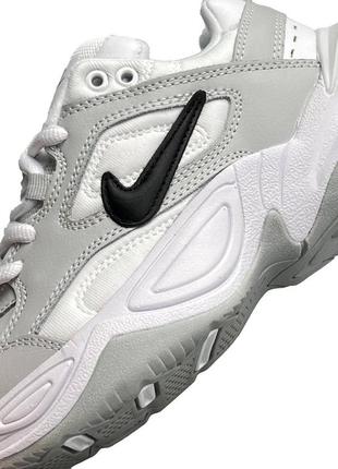 Жіночі кросівки nike m2k tekno white gray black3 фото