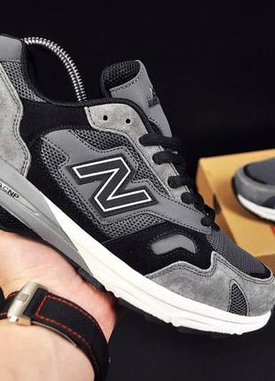 Чоловічі чорно-сірі легкі спортивні кросівки new balance з сіткою замшеві,весняні,літні,осінні,демі4 фото