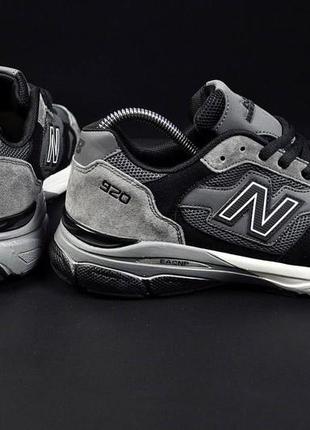 Чоловічі чорно-сірі легкі спортивні кросівки new balance з сіткою замшеві,весняні,літні,осінні,демі6 фото
