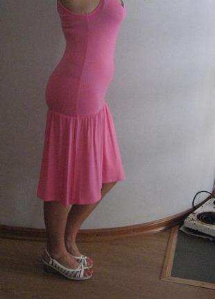 Платье сочно-розовое, р-р м, бангладеш3 фото