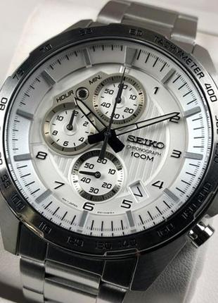 - 35% | мужские часы хронограф seiko chronograph 47 мм ssb317 (оригинальные, с биркой)2 фото