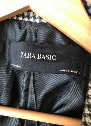 Пальто в клетку zara3 фото