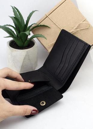 Подарунковий набір чоловічий handycover №41 (чорний) ремінь, портмоне, обкладинка, ключниця5 фото