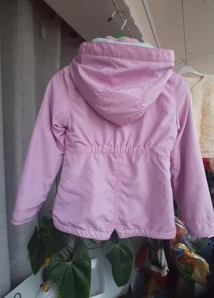 Куртка ветровка на девочку 4/6 лет рост 116 см2 фото
