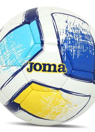 Мяч футбольный dali ii 400649-216-t5 №5 голубо-сине-желтый (57590079)