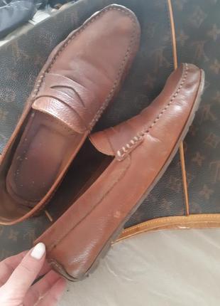 Лоферы мокасины туфли с ящичком кожаные 421 фото