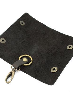 Подарунковий набір чоловічий handycover №41 (коричневий) ремінь, портмоне, обкладинка, ключниця10 фото