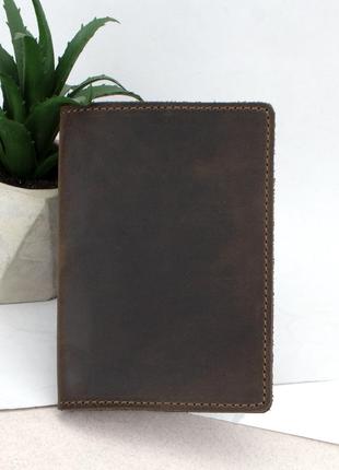 Подарочный набор мужской handycover №41 (коричневый) ремень, портмоне, обложка, ключница8 фото