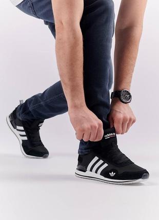 Мужские кроссовки adidas runner pod-s3.1 black white7 фото