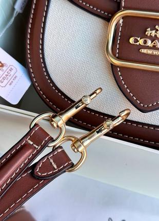 Сумка кросс боді premium 1:1 coach morgan saddle bag8 фото