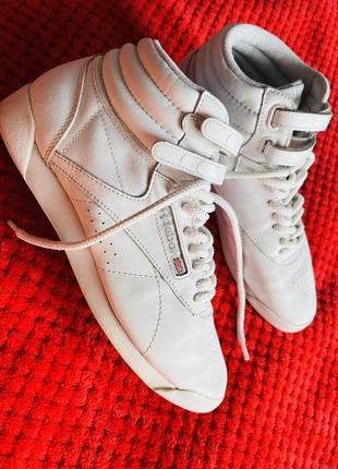 Белые брендовые кроссовки#кросы reebok оригинал