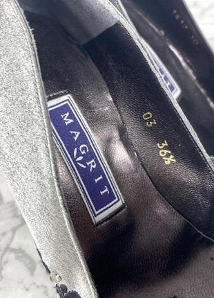 Туфли стильные magrit, серебристые6 фото