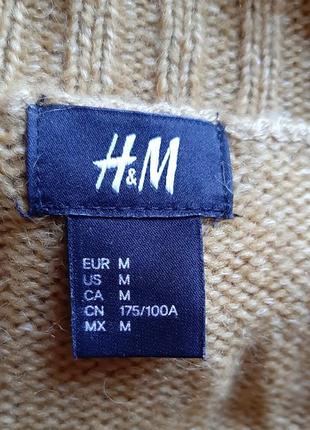 Гірчичний светр з вовною h&m, р. м4 фото