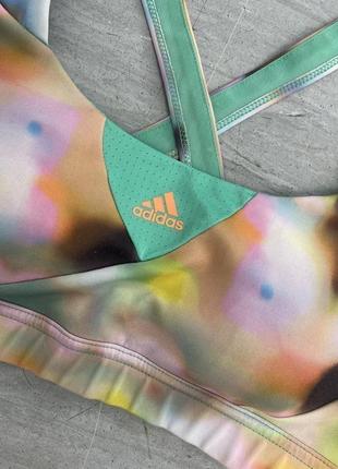 Классный спортивный топ бра с плотными чашечками adidas оригинал3 фото