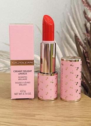 Оригинальный naj oleari creamy delight помада для губ 12 rosso corallo