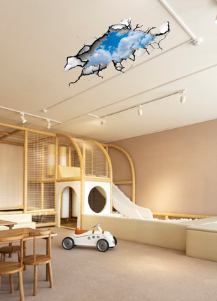 Вінілова інтер'єрна наклейка кольорова самоклеюча з оракалу декор на стелю (натяжну...