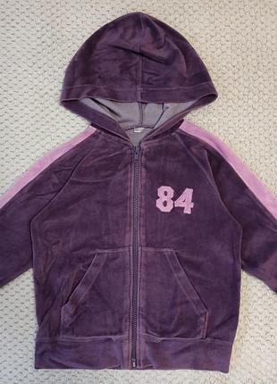 Худи велюровая кофта 110/116 2