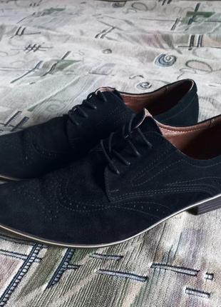 Туфлі класичні замша