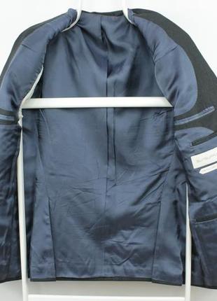 Стильний класичний блейзер suitsupply napoli gray pure wool slim fit suit blazer jacket5 фото