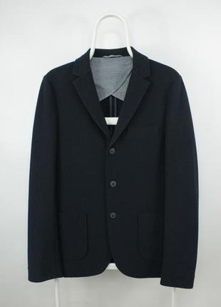 Брендовий спортивний блейзер woolrich navy cotton blend slim fit sport coat blazer jacket