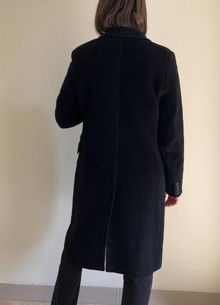 Вовняне чорне пальто від sportmax7 фото