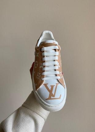 Жіночі кеди louis vuitton trainer time out monogram blanc розпродаж8 фото