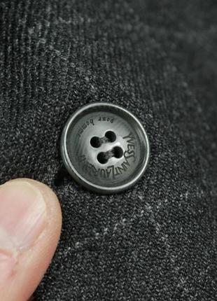 Стильний вінтажний піджак блейзер yves saint laurent pour homme gray checked flannel wool10 фото