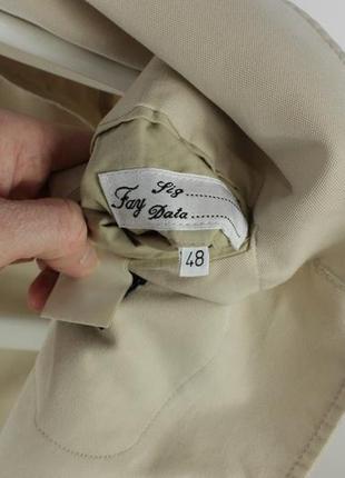 Італійський люкс блейзер fay beige cotton blend steel btn sport coat blazer jacket9 фото