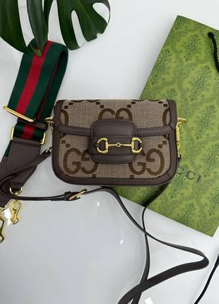 Сумка gucci  канва / шкіра  20 см  упаковка пакет , пильовик , картки  два ремінця в комплекті