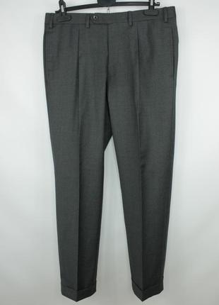 Классический люкс костюм raffaele caruso loro piana fabric gray wool formal suit7 фото