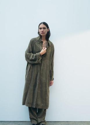 Тренч zara оверсайз