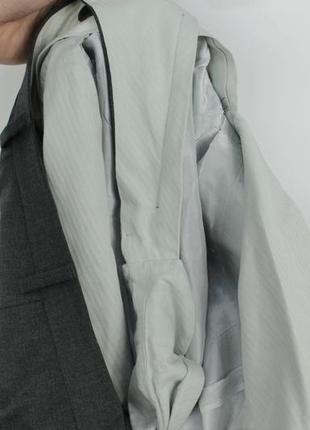 Классический люкс костюм raffaele caruso loro piana fabric gray wool formal suit10 фото