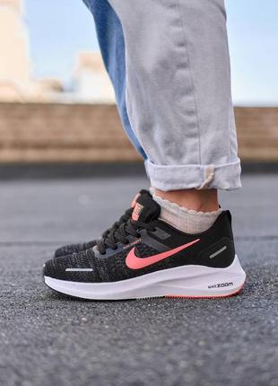 👟 кроссовки nike zoom x black white pink / наложка bs👟