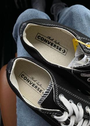 Жіночі чорні кеди converse  розпродаж5 фото