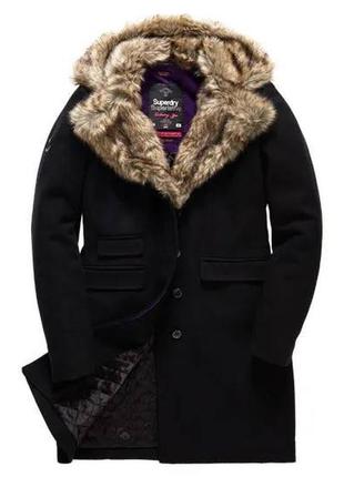 Женское теплое пальто superdry