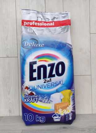 Акція!!! пральний порошок enzo 2in1 universal, 10kg.