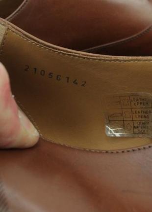 Шикарные классические туфли hugo boss kensington oxford formal brown leather shoes8 фото