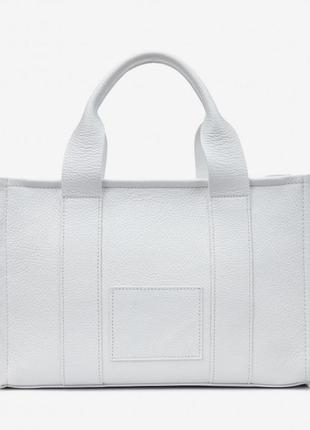 Яркая сумка белая  белая сумка из натуральной кожи женская белая сумка итальянская3 фото