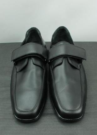 Шикарные брендовые туфли bally black leather velcro formal casual comfort shoes2 фото